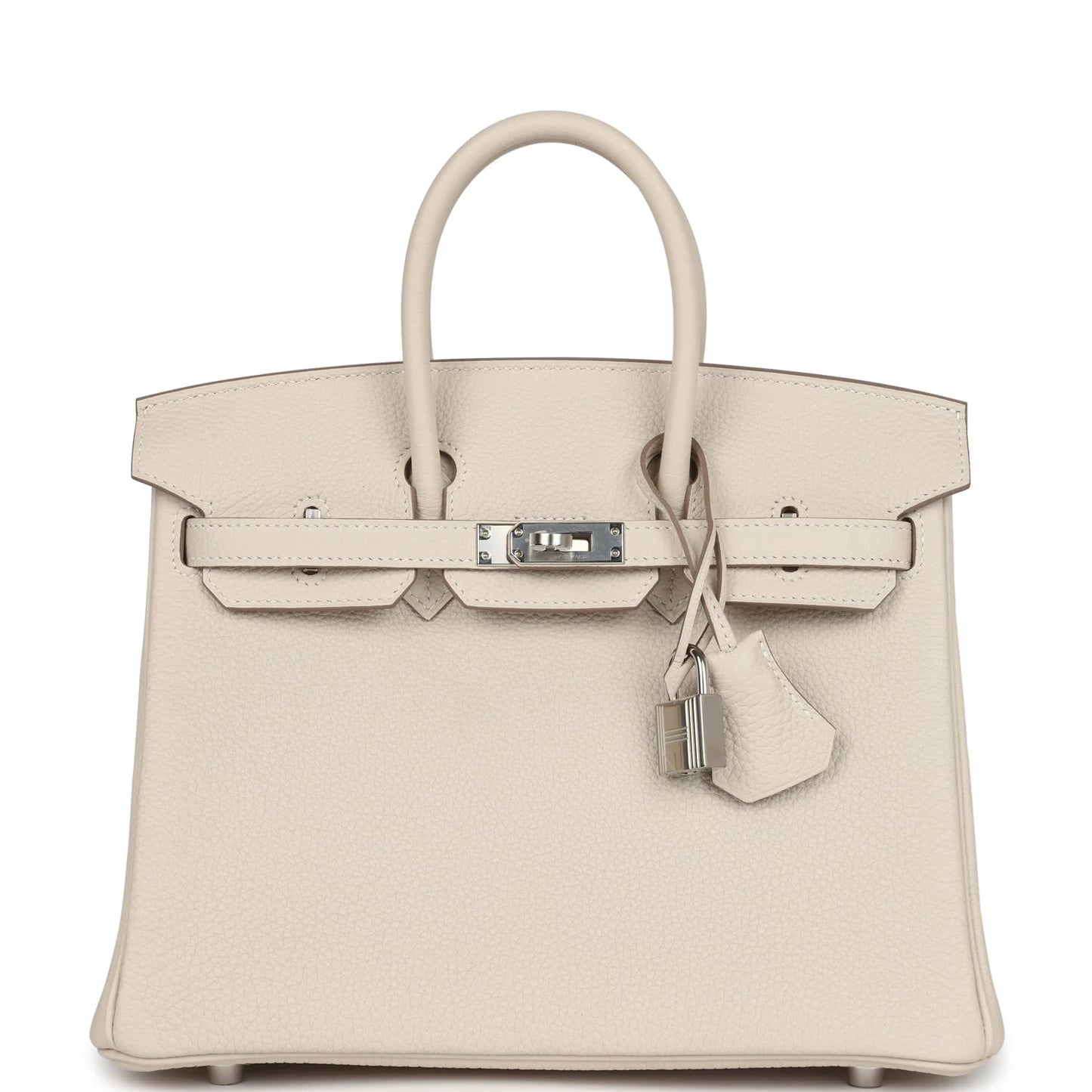 Hermès Birkin 25 Craie Togo Palladium Hardware