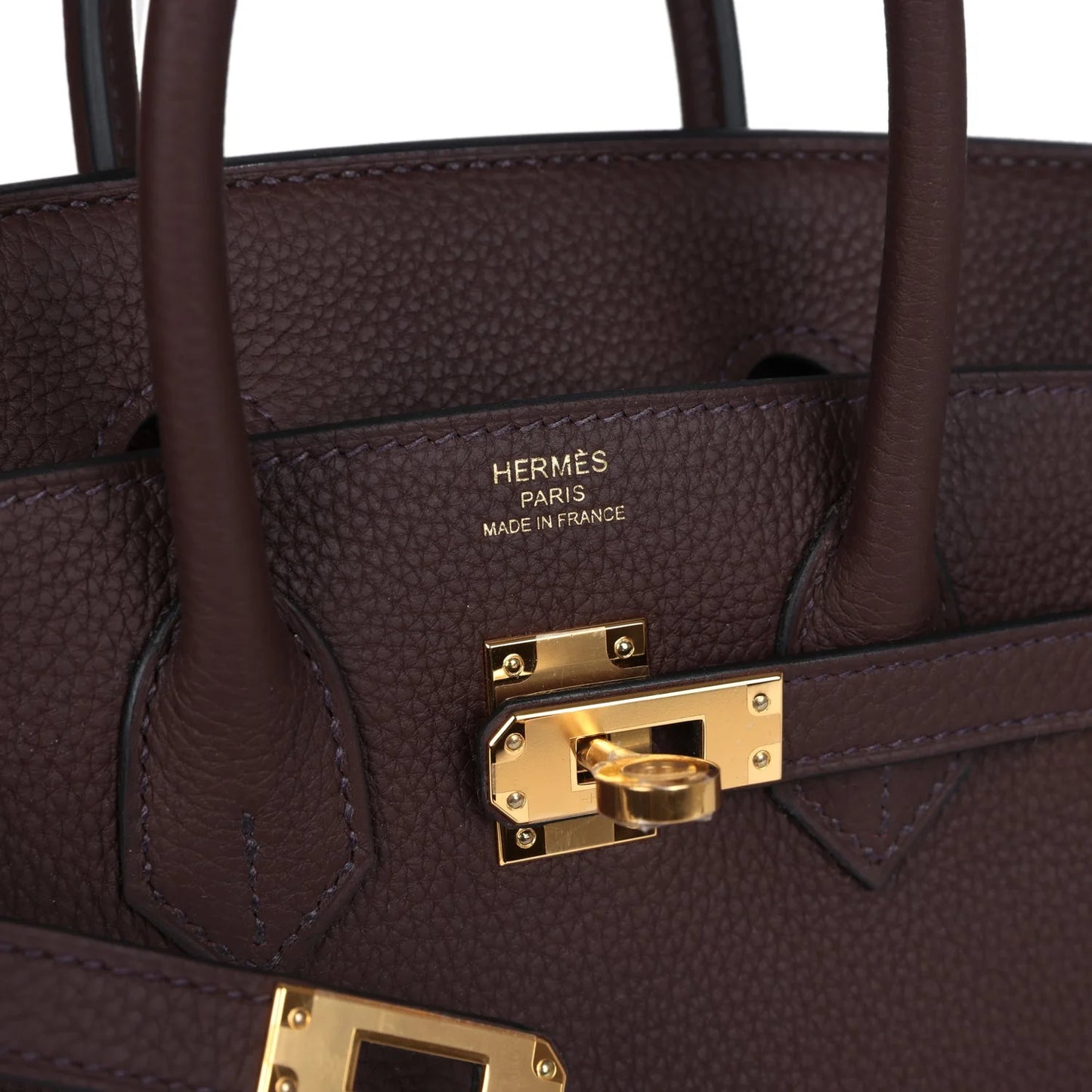 Hermès Birkin 25 Rouge Sellier Togo Gold Hardware