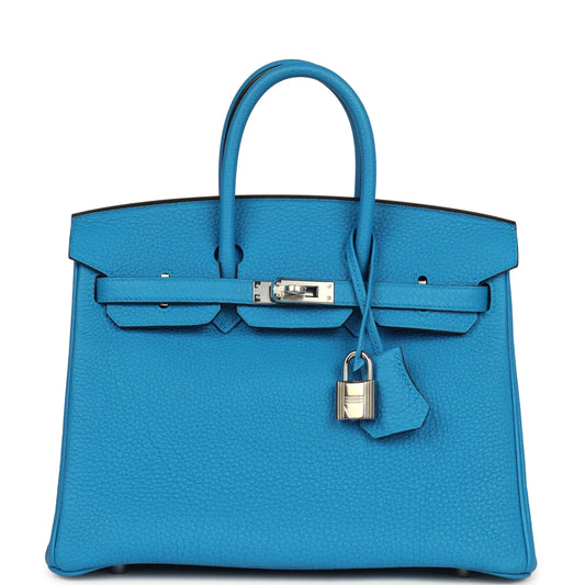 Hermès Birkin 25 Bleu Zanzibar Togo Palladium Hardware