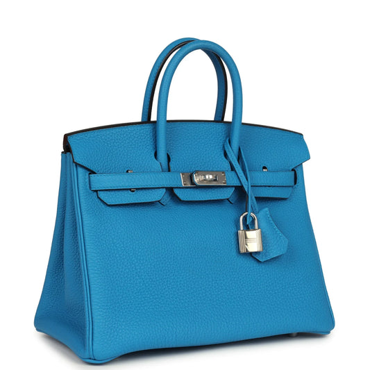 Hermès Birkin 25 Bleu Zanzibar Togo Palladium Hardware