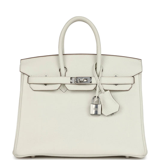 Hermès Birkin 25 Mushroom Togo Palladium Hardware