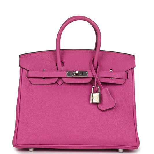 Hermès Birkin 25 Rose Pourpre Togo Palladium Hardware