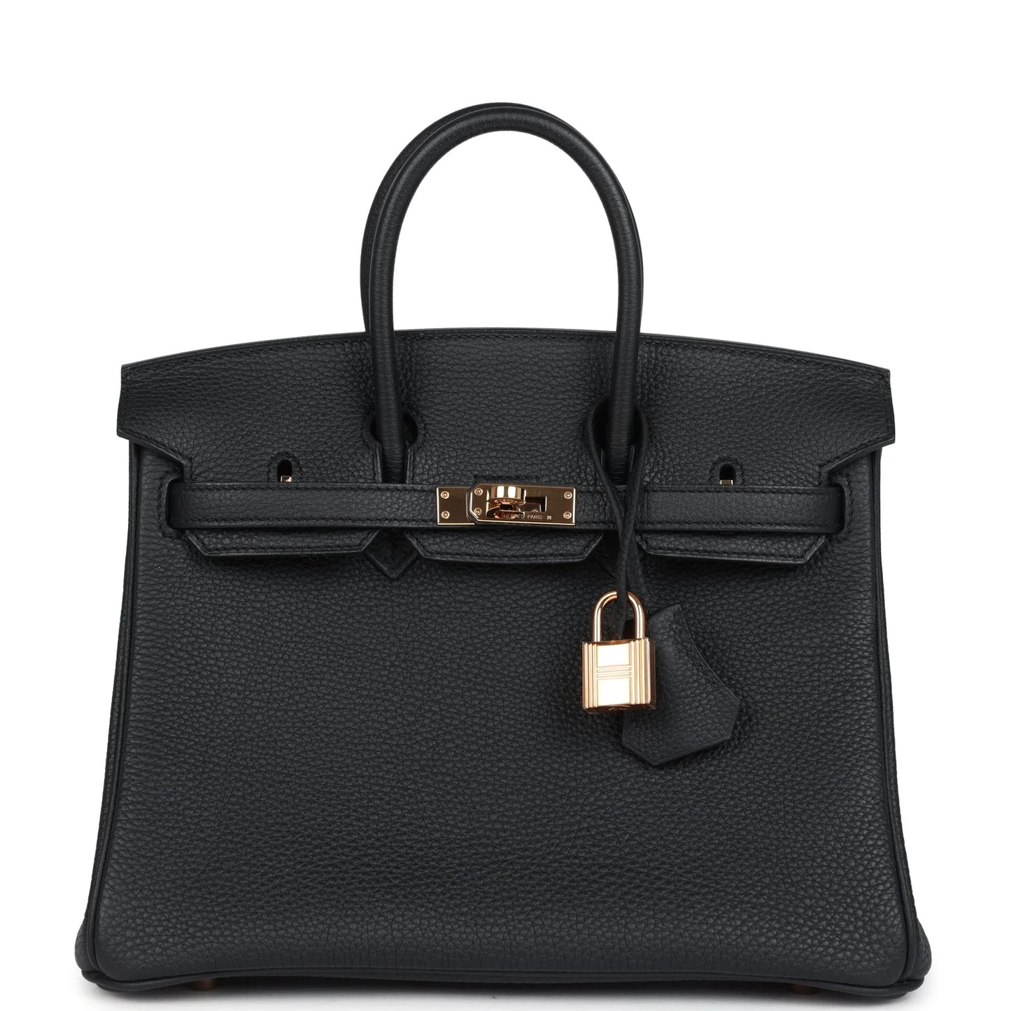 Hermès Birkin 25 Black Togo Rose Gold Hardware