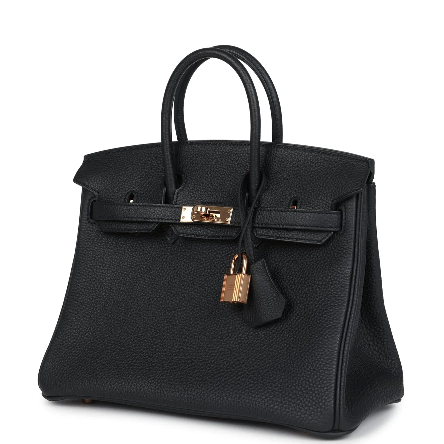 Hermès Birkin 25 Black Togo Rose Gold Hardware