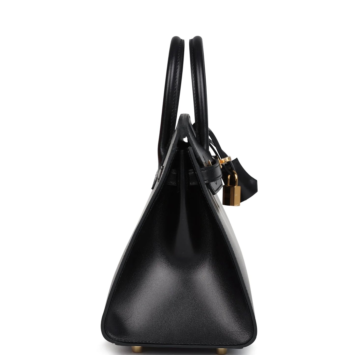 Hermès Birkin Sellier 25 Black Box Gold Hardware