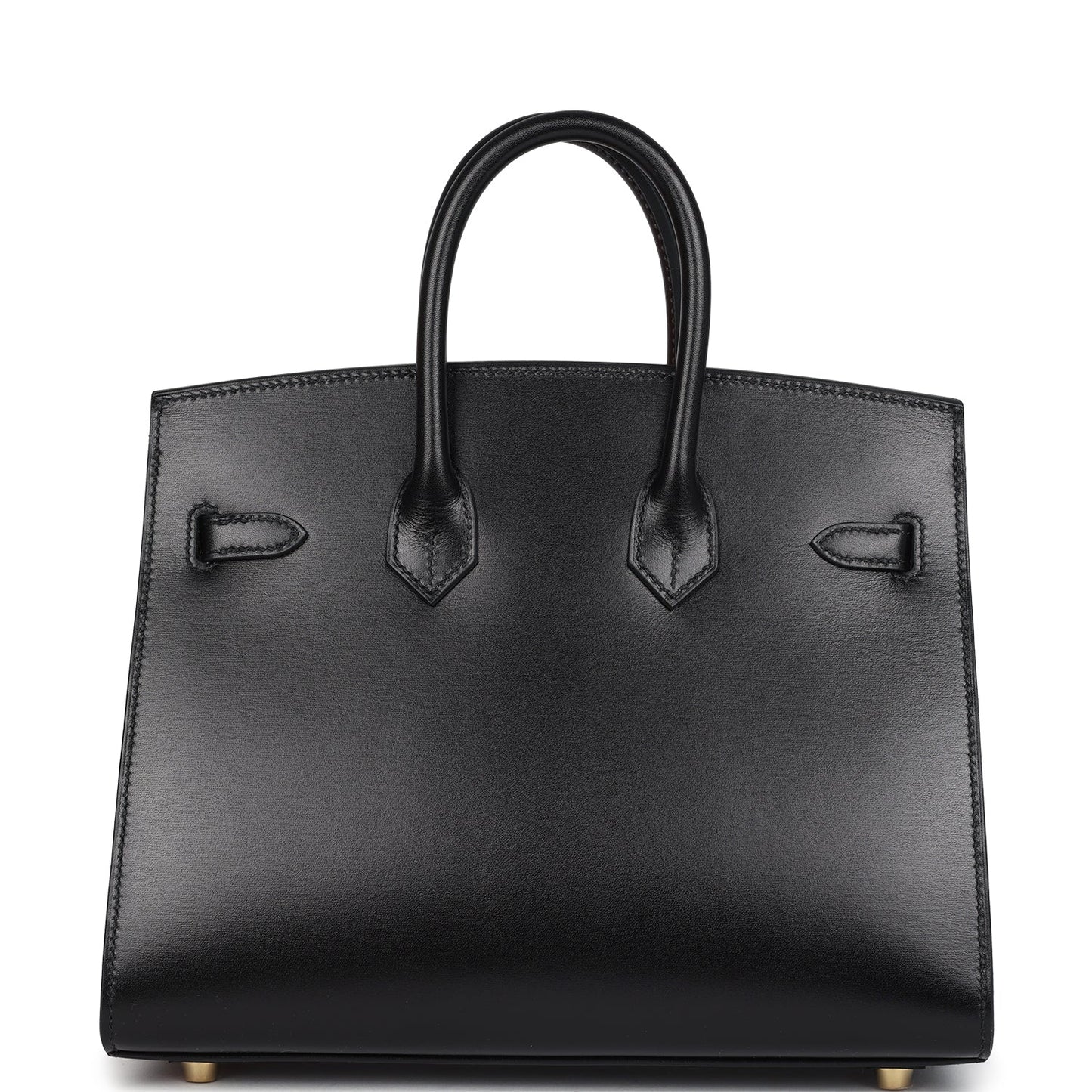 Hermès Birkin Sellier 25 Black Box Gold Hardware