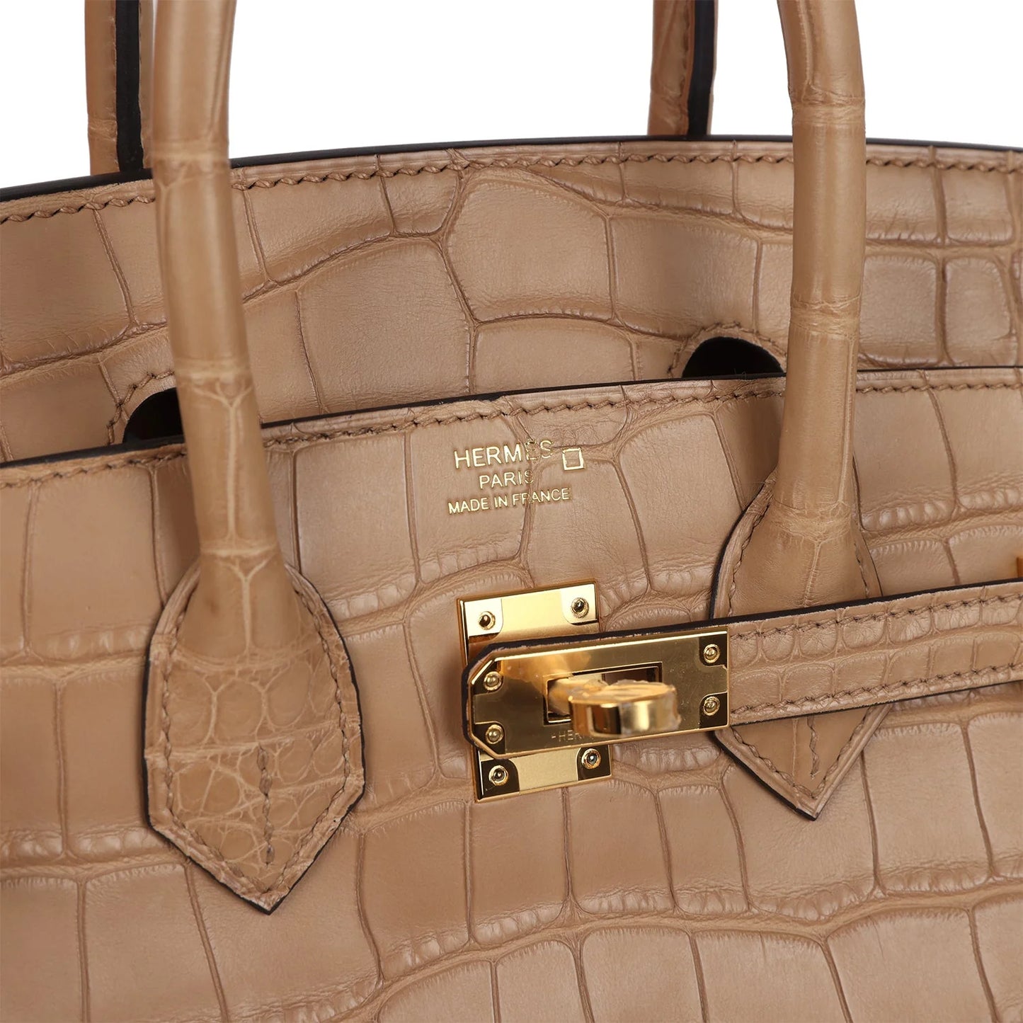 Hermès Birkin 25 Chai Matte Alligator Gold Hardware
