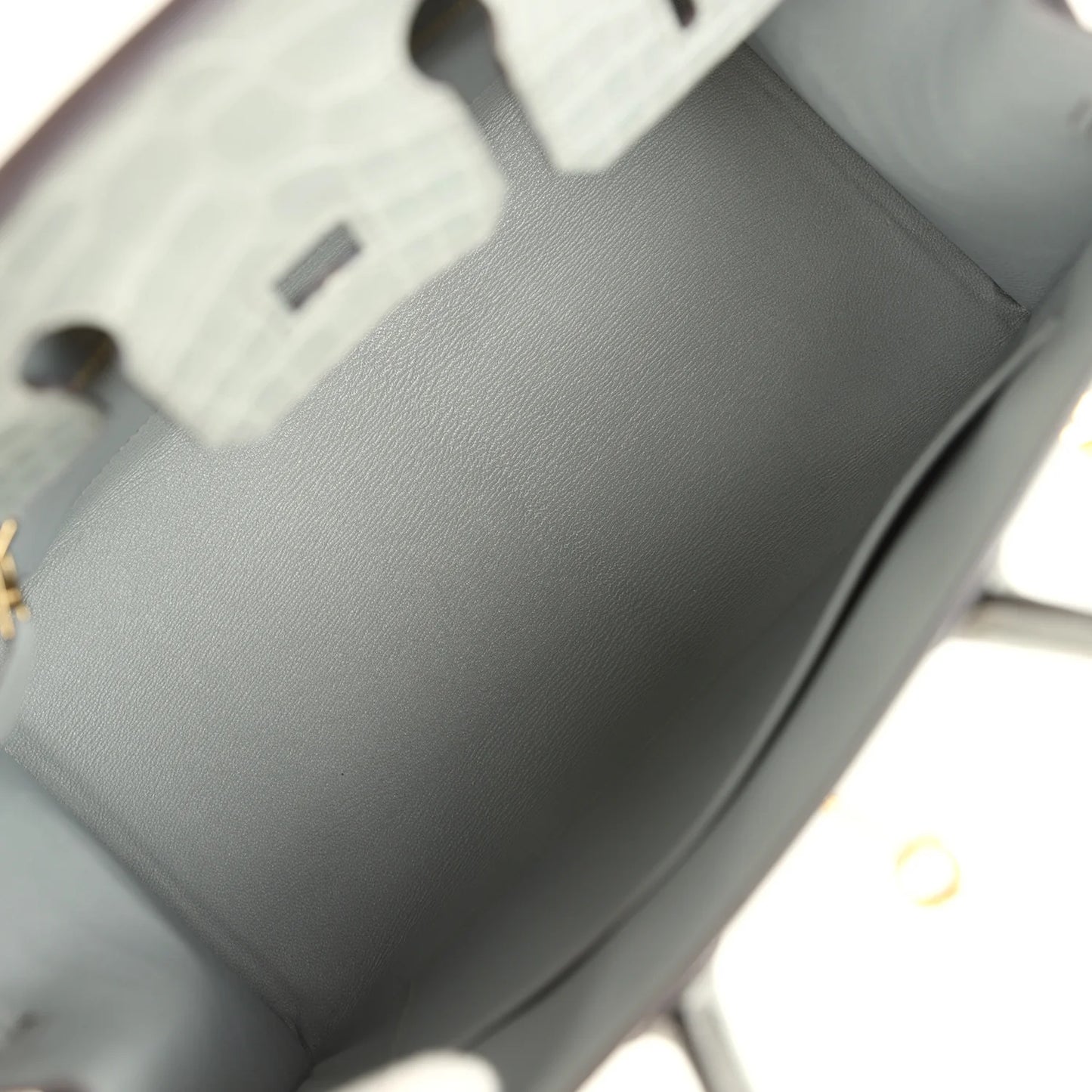 Hermès Birkin Sellier 25 Gris Ciment Matte Alligator Gold Hardware