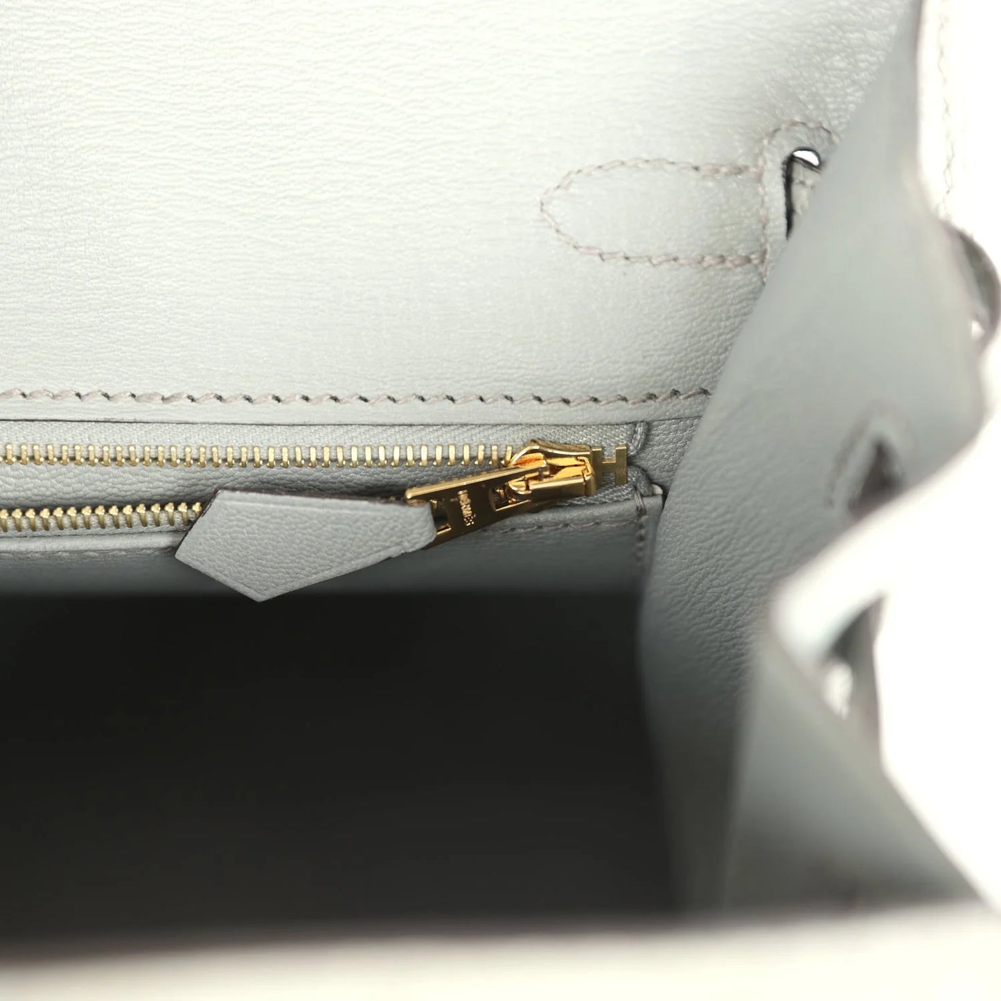 Hermès Birkin Sellier 25 Gris Ciment Matte Alligator Gold Hardware