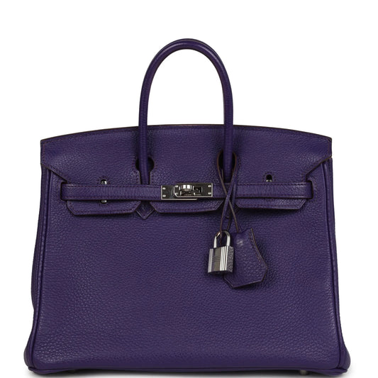 Hermès Birkin 25 Iris Togo Palladium Hardware
