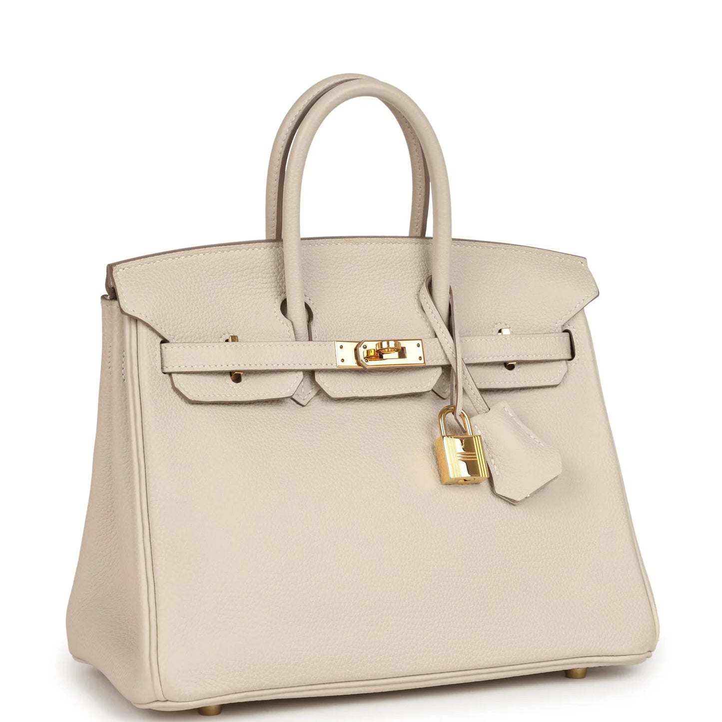 Hermès Birkin 25 Craie Togo Gold Hardware