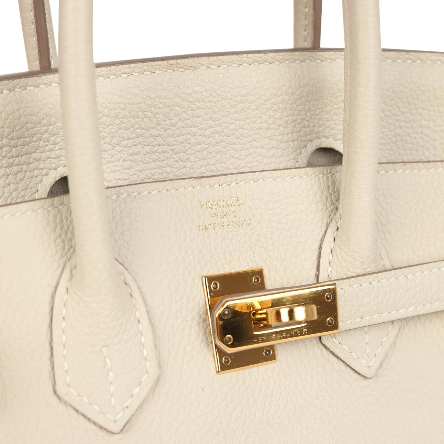 Hermès Birkin 25 Craie Togo Gold Hardware