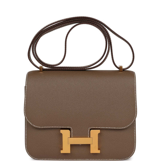 Hermès Constance 18 Etoupe Epsom Gold Hardware