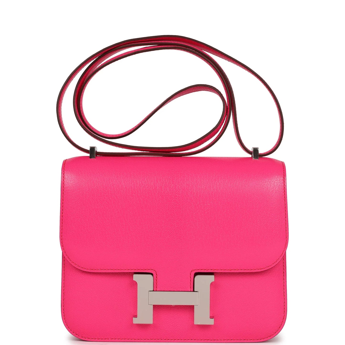 Hermès Constance 18 Rose Pop Chevre Chamkila Palladium Hardware
