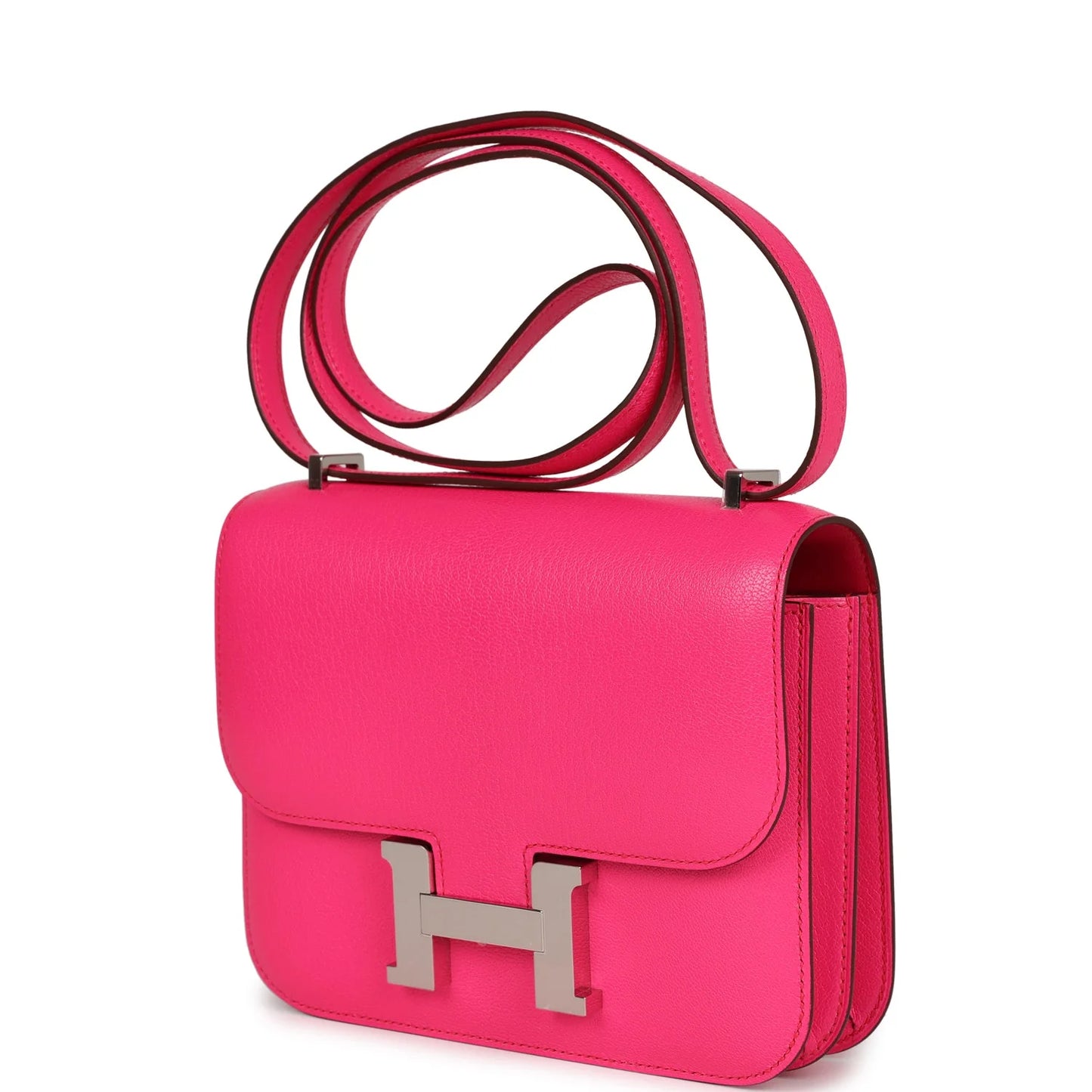 Hermès Constance 18 Rose Pop Chevre Chamkila Palladium Hardware