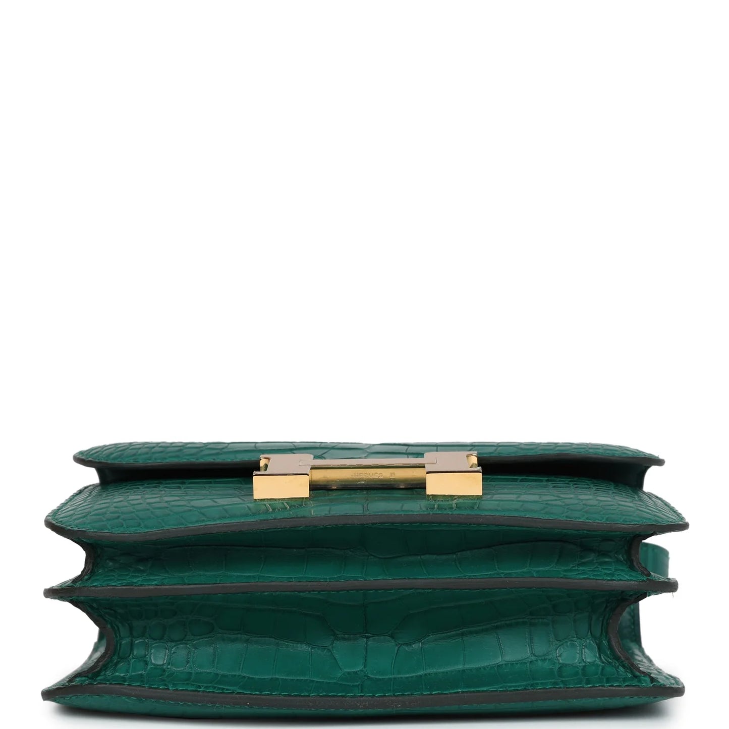 Hermès Constance 18 Malachite Matte Alligator Gold Hardware