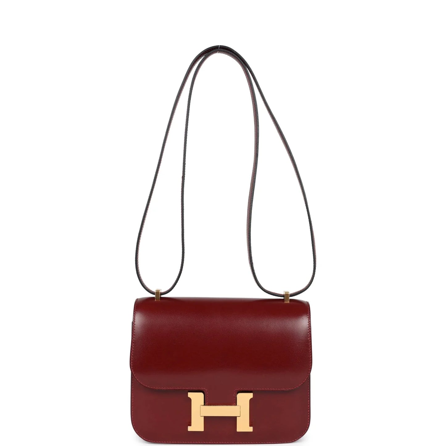 Hermès Constance 18 Rouge H Box Calfskin Gold Hardware