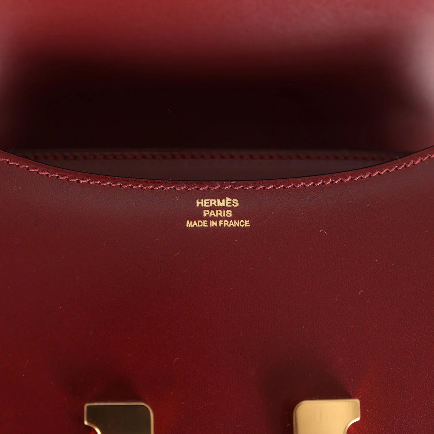 Hermès Constance 18 Rouge H Box Calfskin Gold Hardware