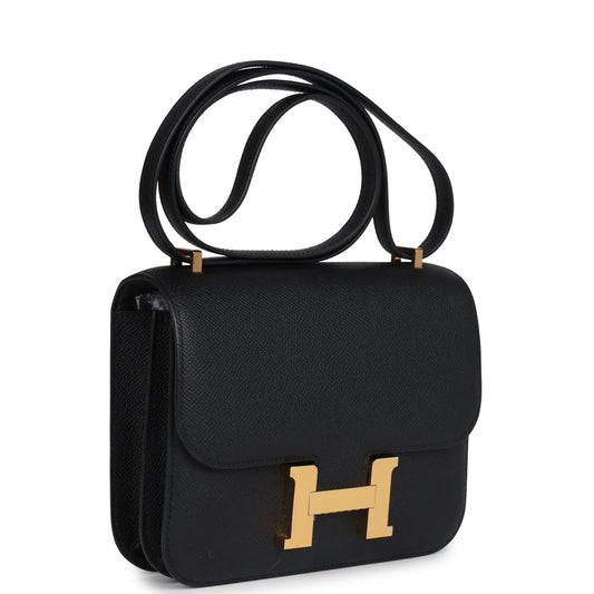 Hermès Constance 18 Black Epsom Gold Hardware