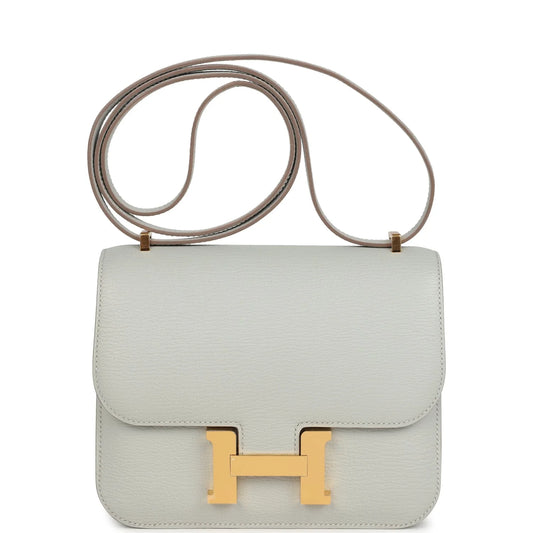 Hermès Constance 18 Gris Perle Chevre Mysore Gold Hardware