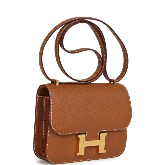 Hermès Constance 18 Gold Epsom Gold Hardware