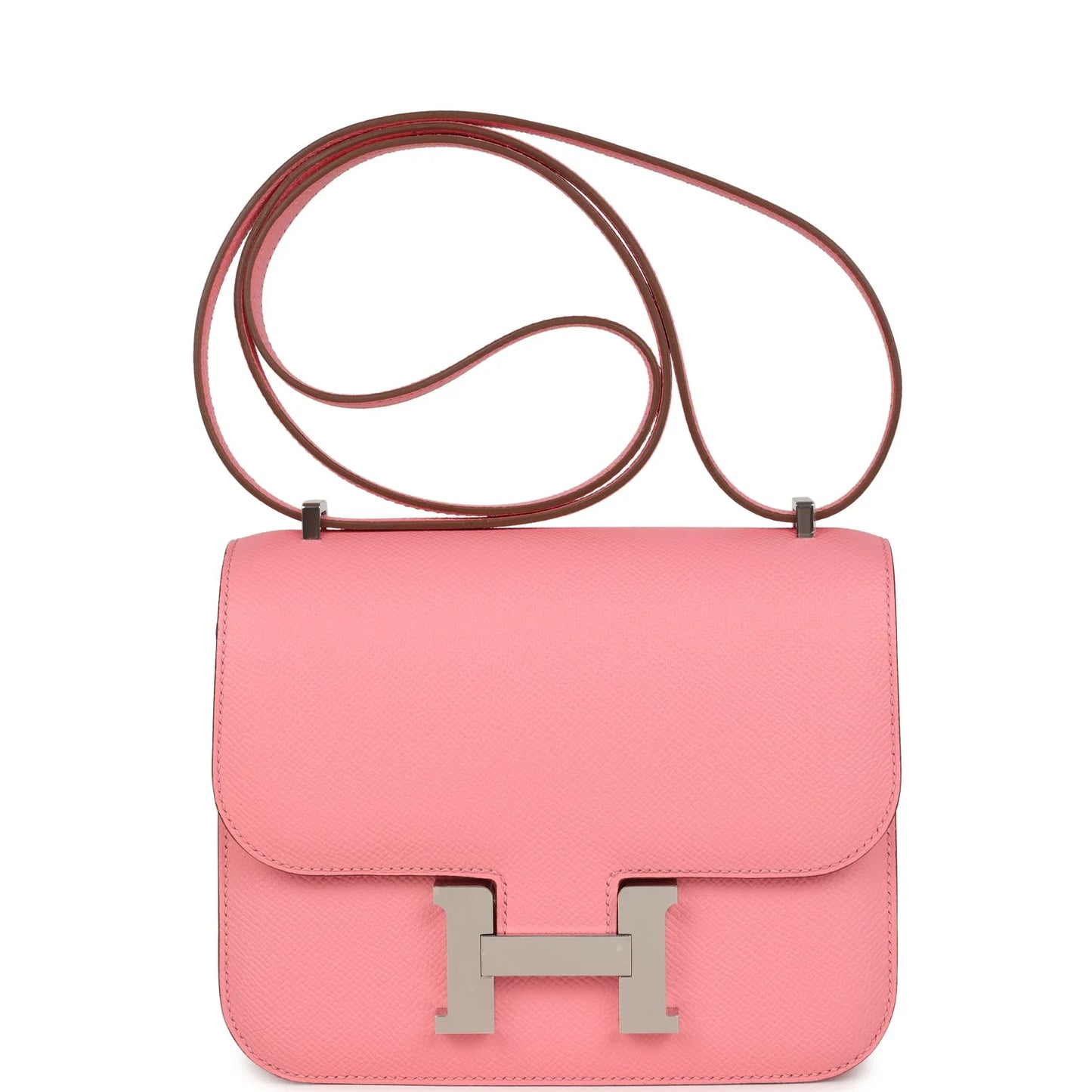 Hermès Constance 18 Rose Confetti Epsom Palladium Hardware