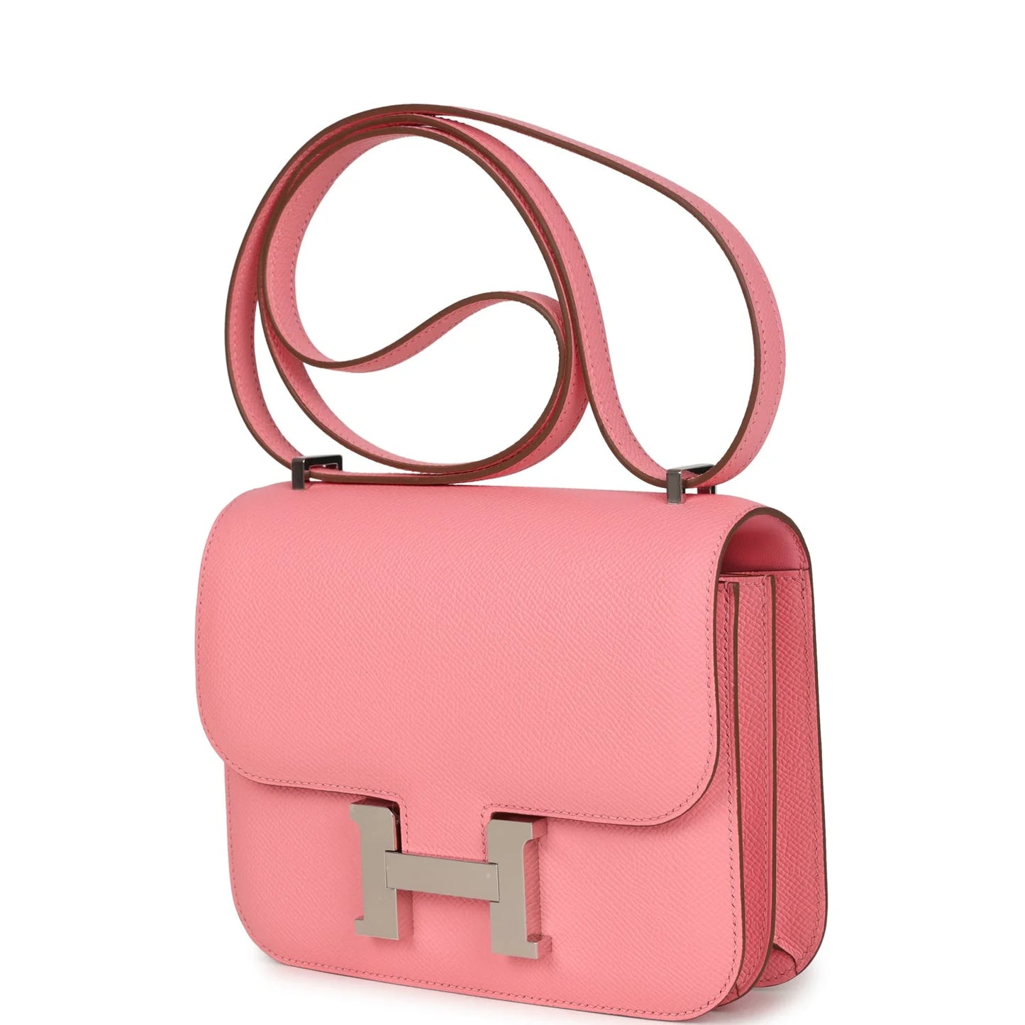 Hermès Constance 18 Rose Confetti Epsom Palladium Hardware