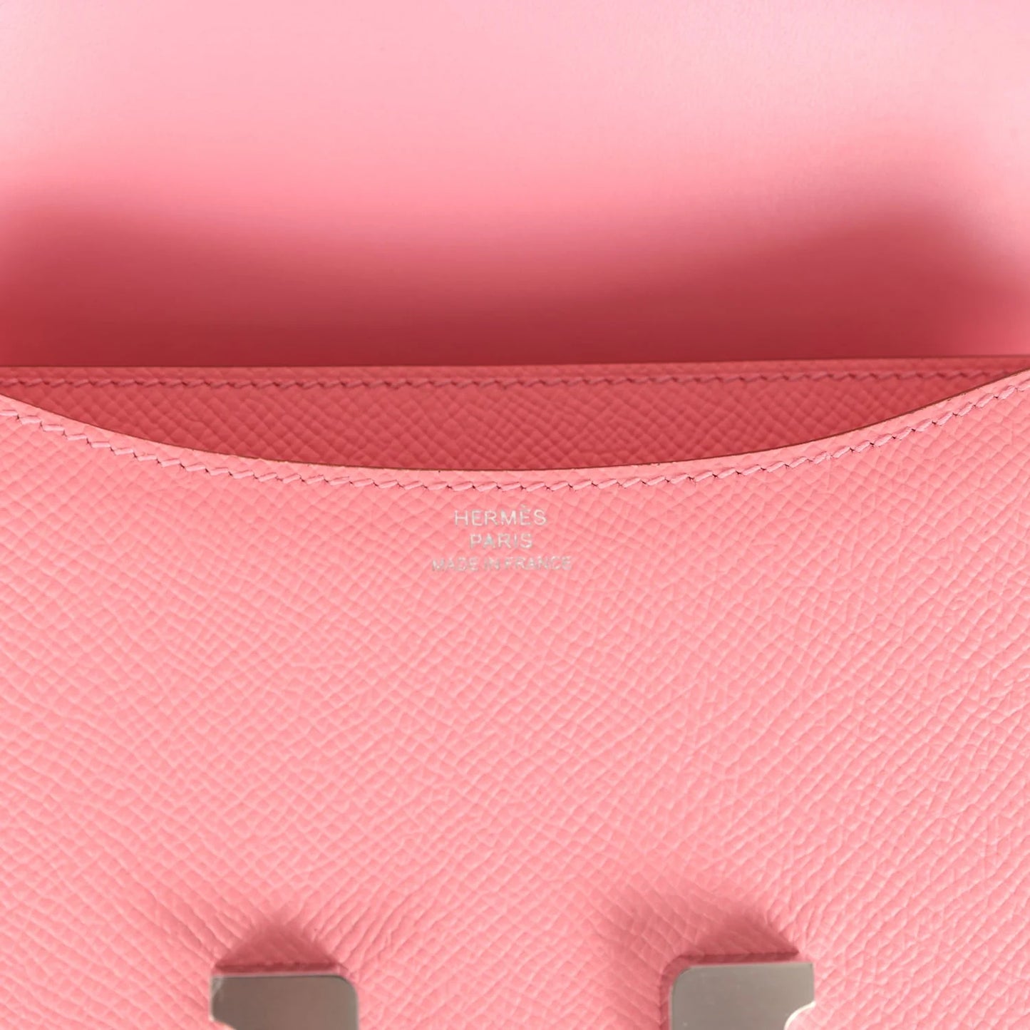 Hermès Constance 18 Rose Confetti Epsom Palladium Hardware