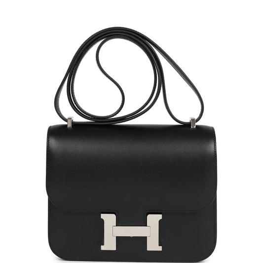 Hermès Constance 18 Black Tadelakt Palladium Hardware