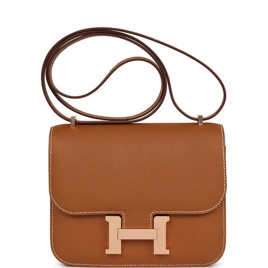 Hermès Constance 18 Gold Epsom Rose Gold Hardware