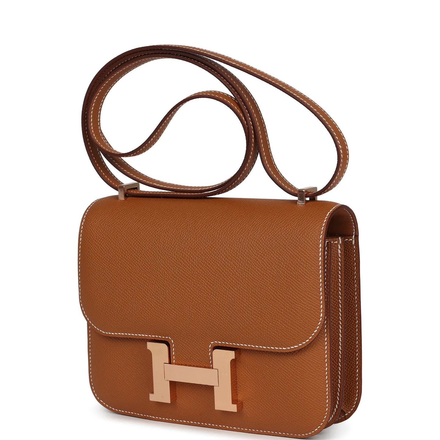 Hermès Constance 18 Gold Epsom Rose Gold Hardware