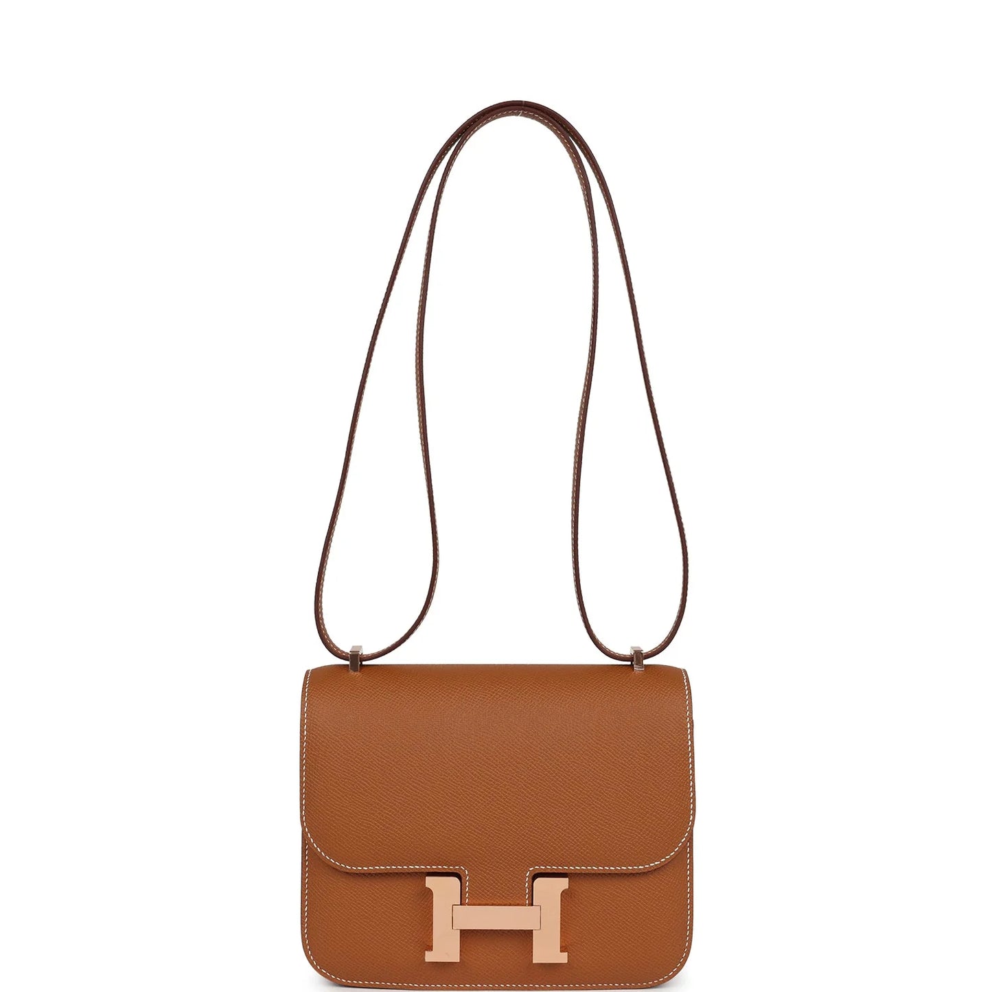 Hermès Constance 18 Gold Epsom Rose Gold Hardware