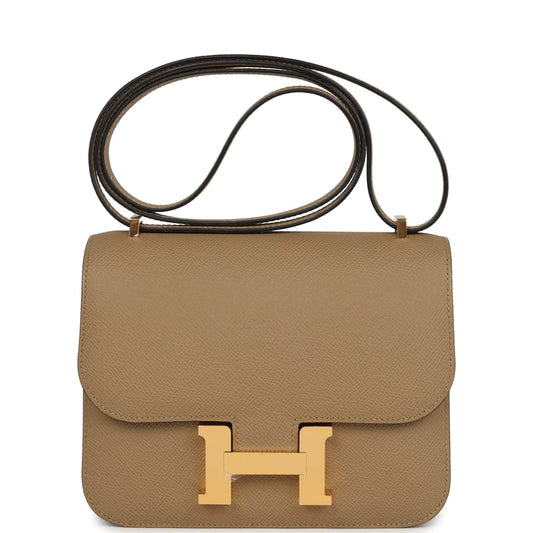 Hermès Constance 18 Poussiere Epsom Gold Hardware