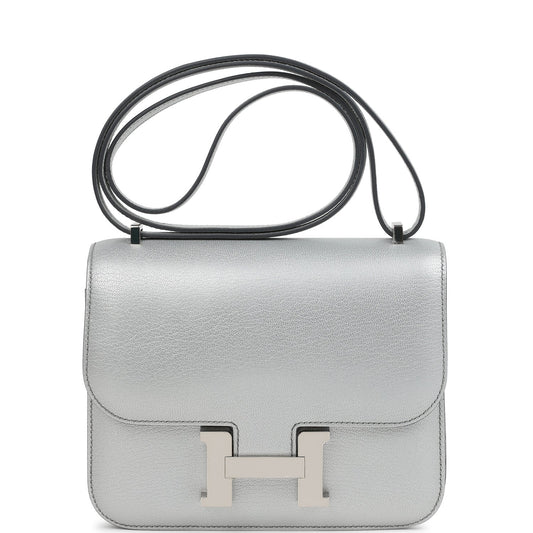 Hermès Constance 18 Argent Chevre Chamkilight Palladium Hardware