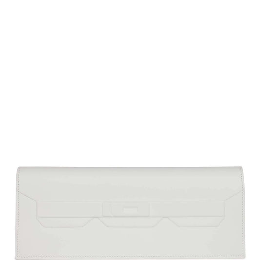 Hermès Shadow Kelly Cut New White Swift