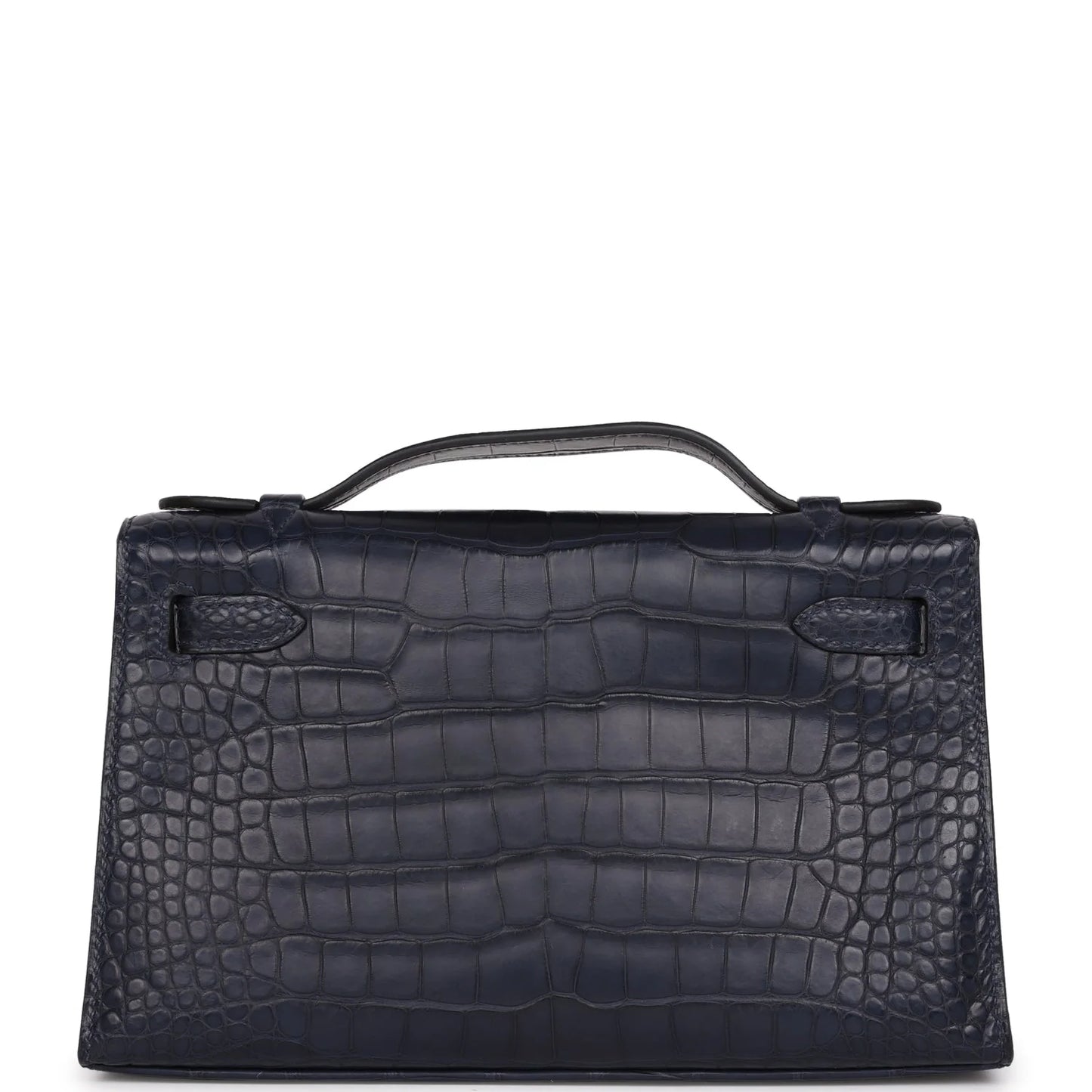 Hermès Kelly Pochette Bleu Indigo Matte Alligator Gold Hardware
