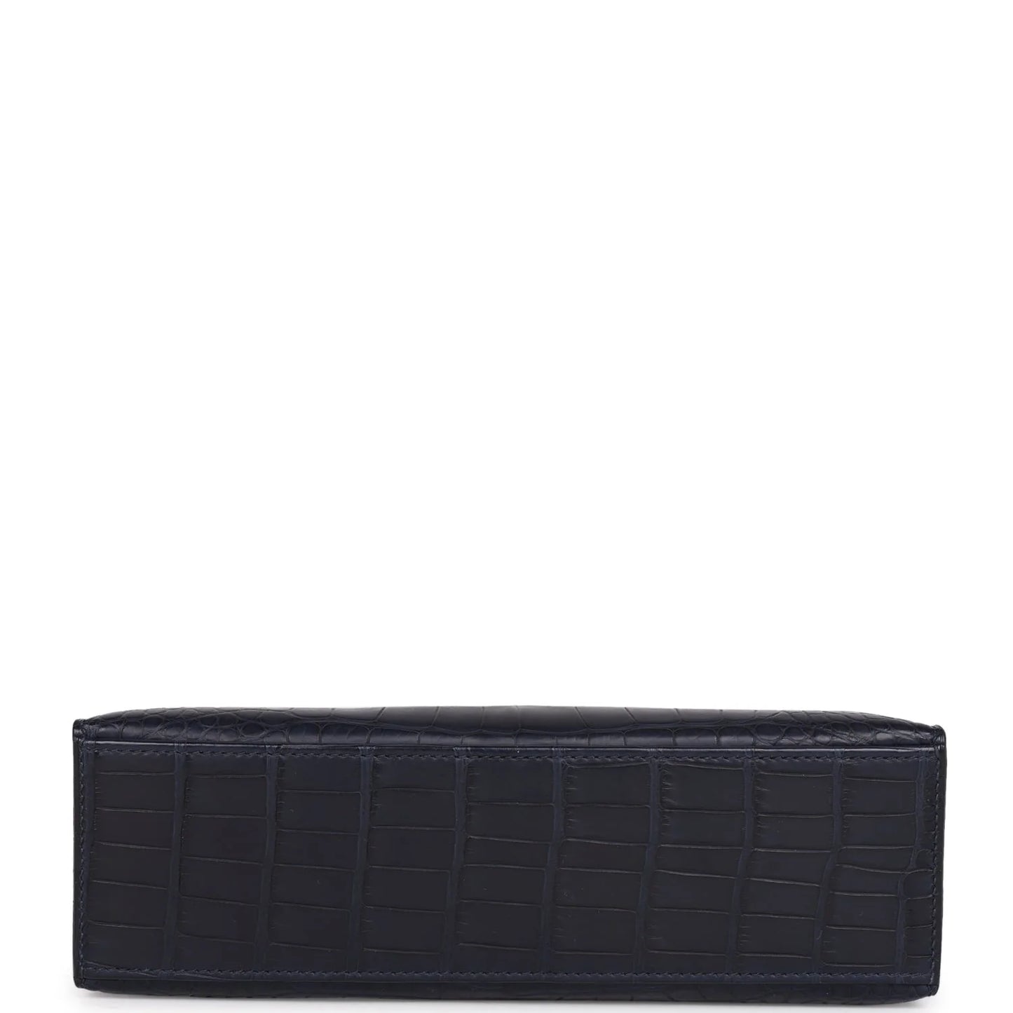 Hermès Kelly Pochette Bleu Indigo Matte Alligator Gold Hardware