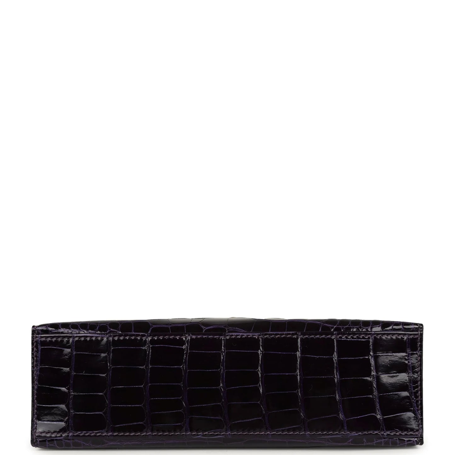 Hermès Kelly Pochette Amethyst Shiny Alligator Gold Hardware