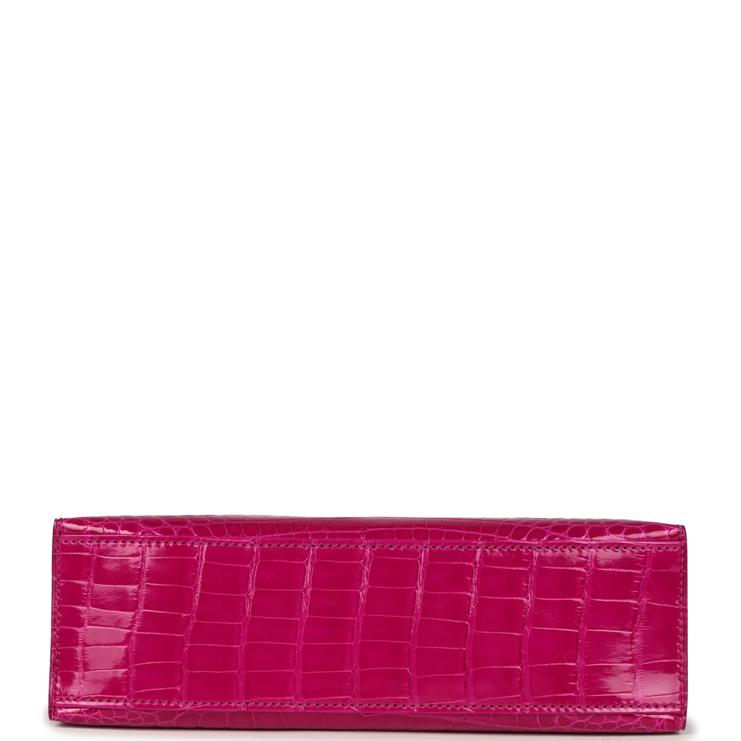 Hermès Kelly Pochette Rose Scheherazade Shiny Alligator Gold Hardware