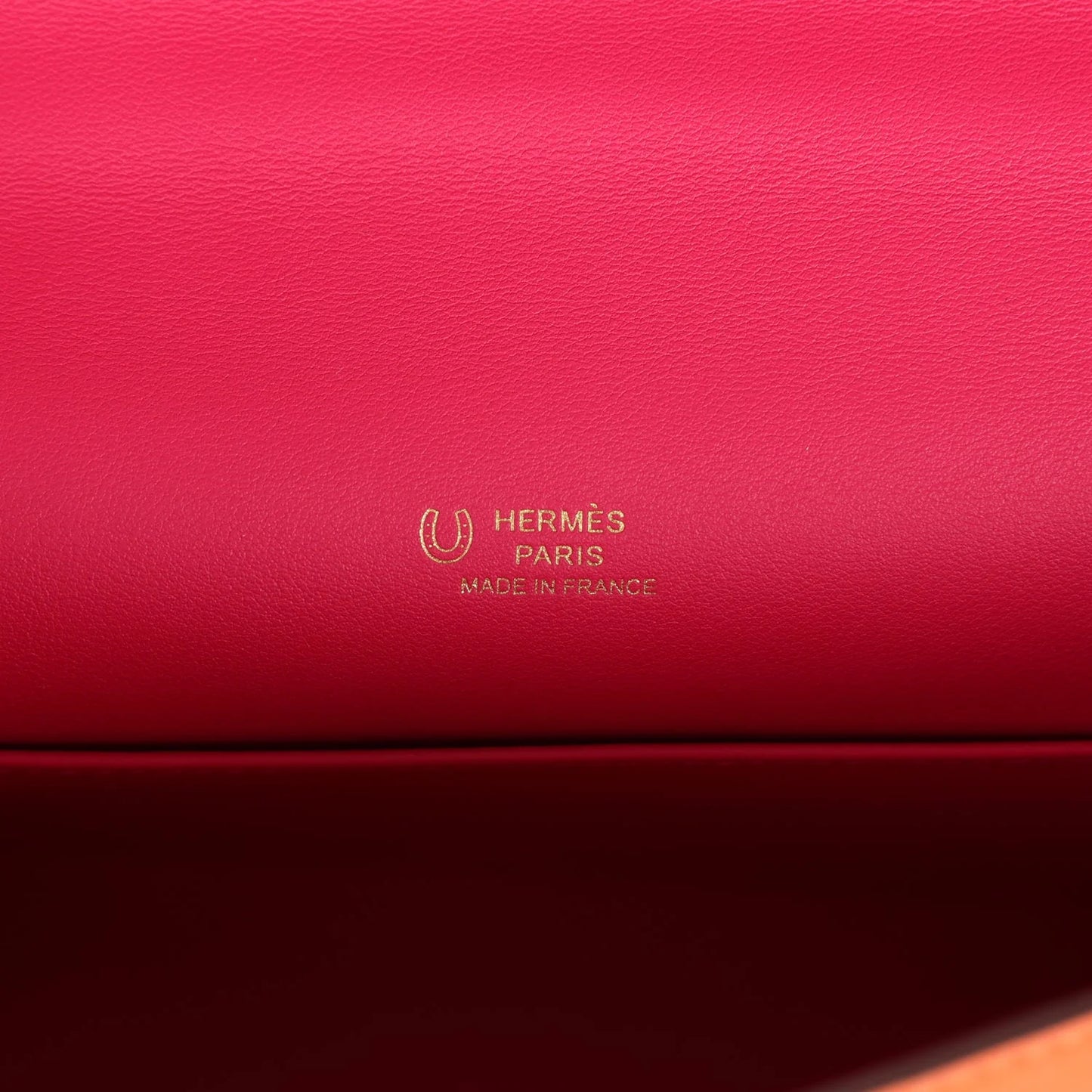 Hermès Special Order (HSS) Kelly Pochette Orange Verso Swift Gold Hardware