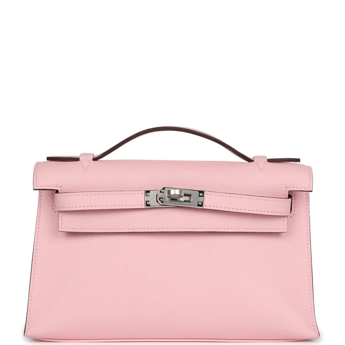 Hermès Kelly Pochette Rose Sakura Swift Palladium Hardware