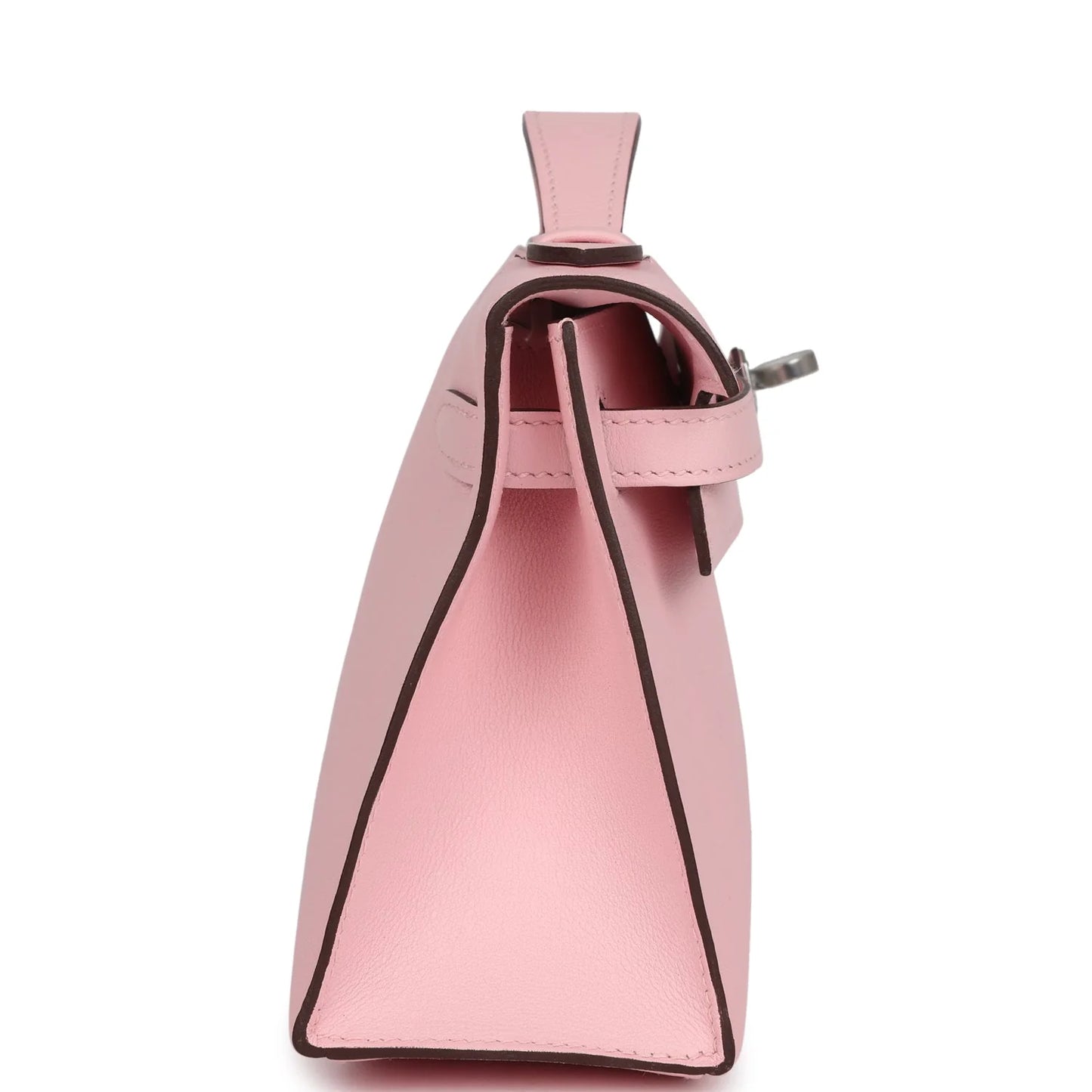 Hermès Kelly Pochette Rose Sakura Swift Palladium Hardware