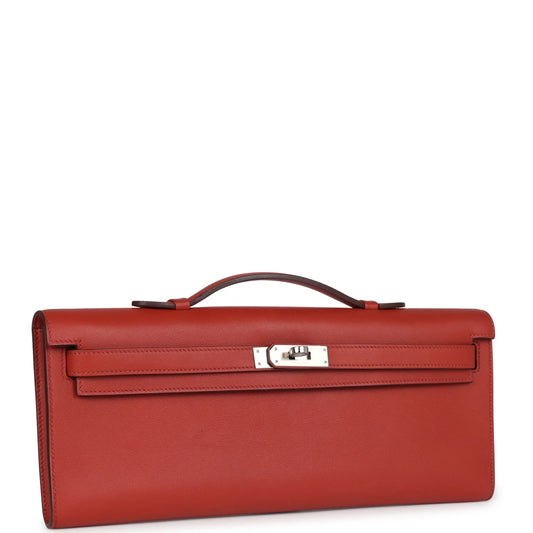 Hermès Kelly Cut Sanguine Swift Palladium Hardware