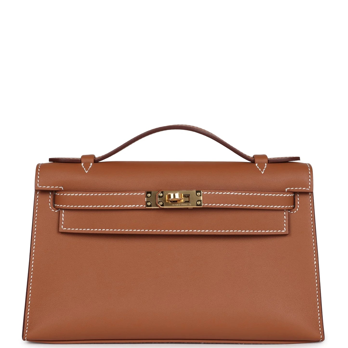 Hermès Kelly Pochette Gold Swift Gold Hardware