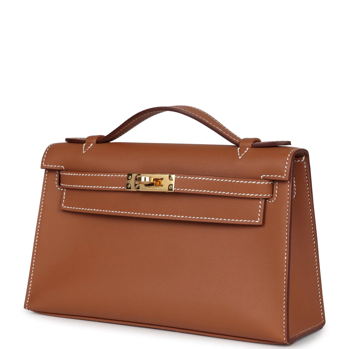 Hermès Kelly Pochette Gold Swift Gold Hardware