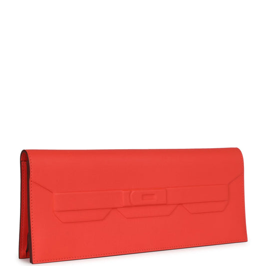 Hermès Shadow Kelly Cut Orange Field Swift