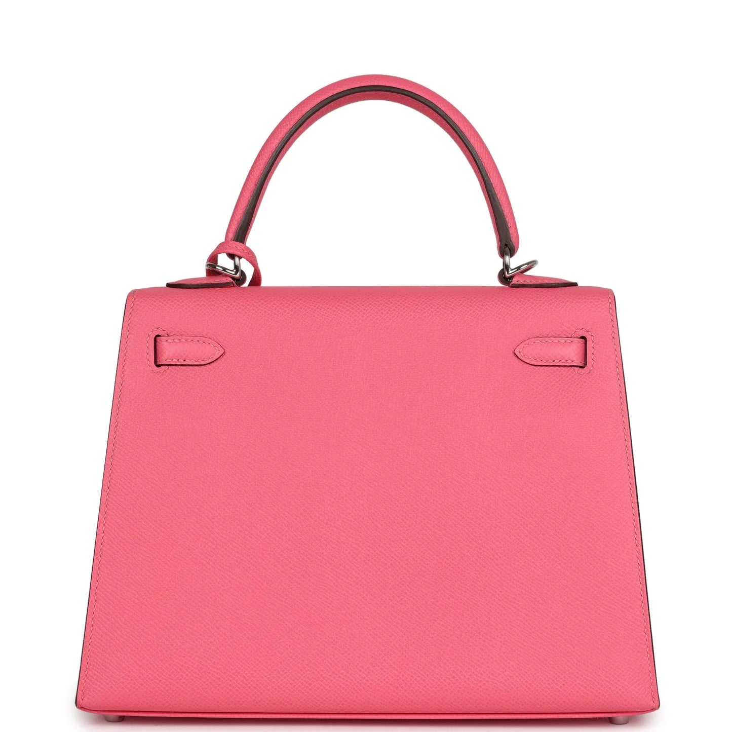 Hermès Kelly Sellier 25 Rose Azalee Epsom Palladium Hardware