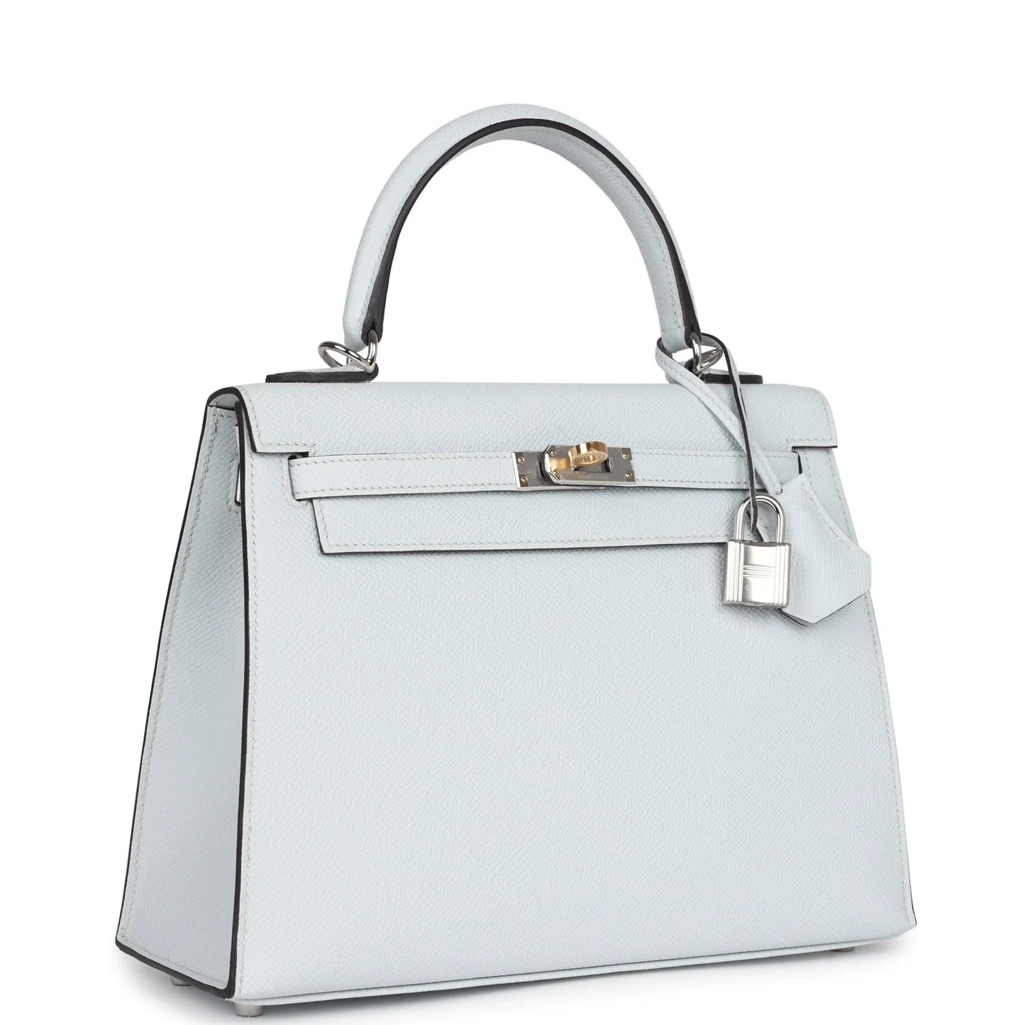 Hermès Kelly Sellier 25 Gris Platine Epsom Electrum Hardware