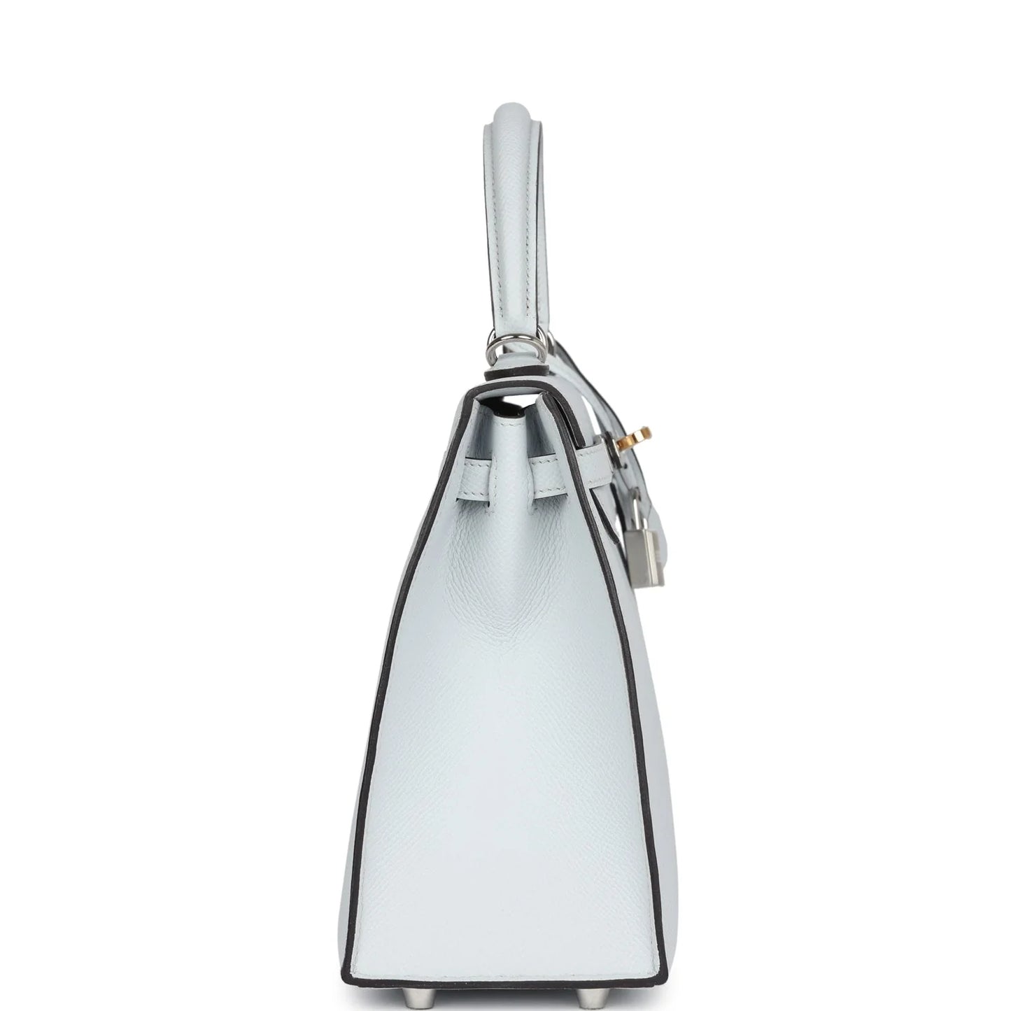 Hermès Kelly Sellier 25 Gris Platine Epsom Electrum Hardware