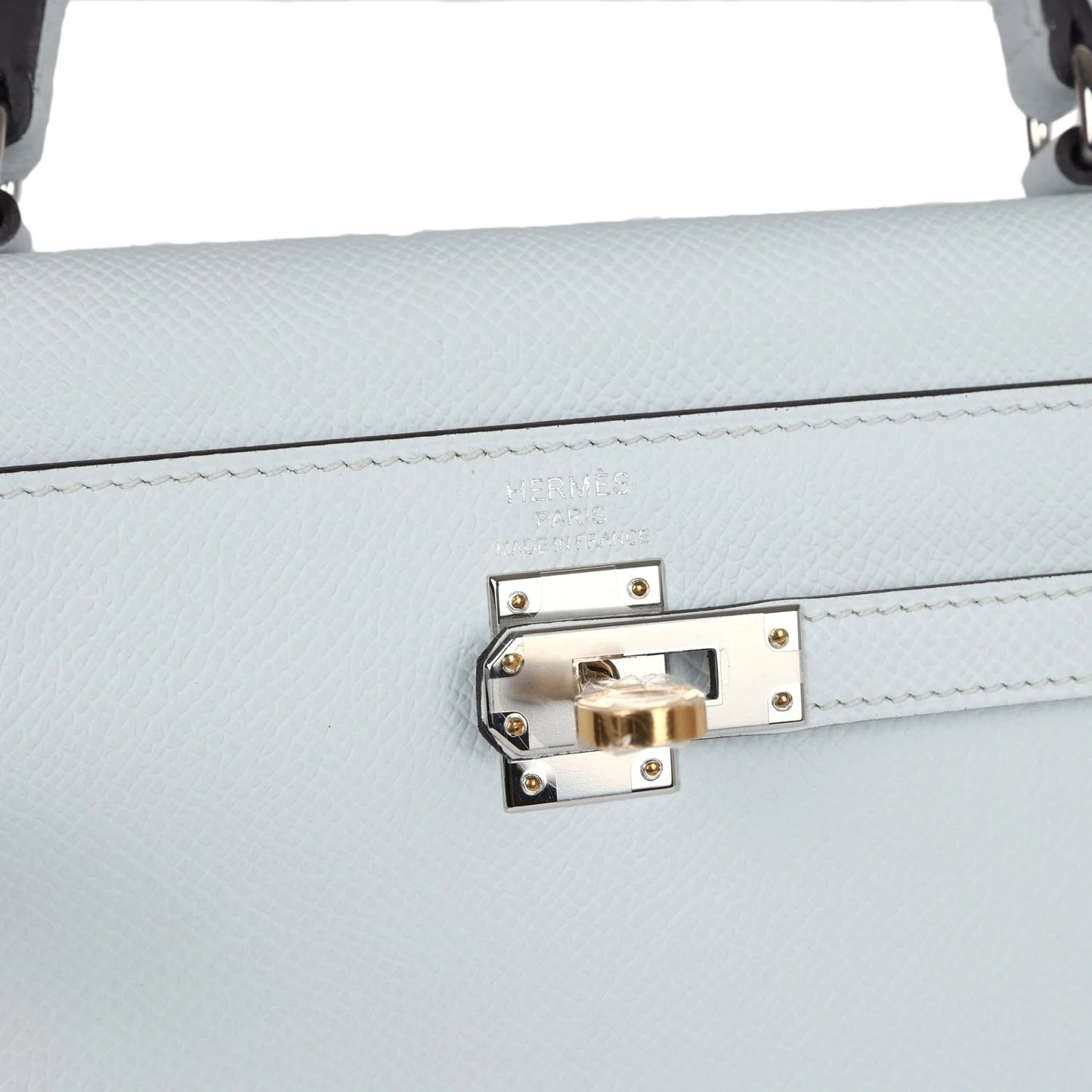 Hermès Kelly Sellier 25 Gris Platine Epsom Electrum Hardware